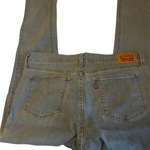 Levi's Women's Light Blue Straight Leg Jeans. 311 Shaping Skinny